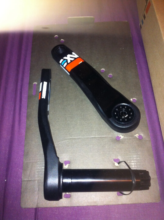 DMR cranks for a dirt jumper bike