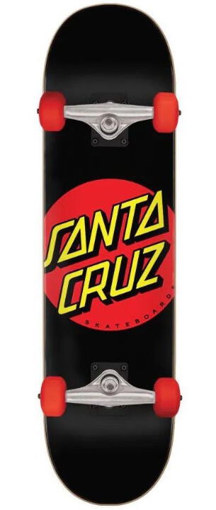 santa cruz classid dot super small beginner or intermediate skateboard